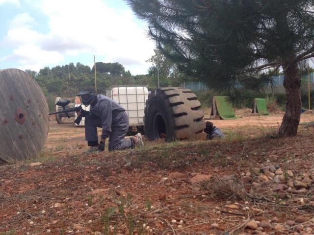 Jugando al paintball